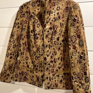 Sag Harbor Tapestry Floral Women's Blazer